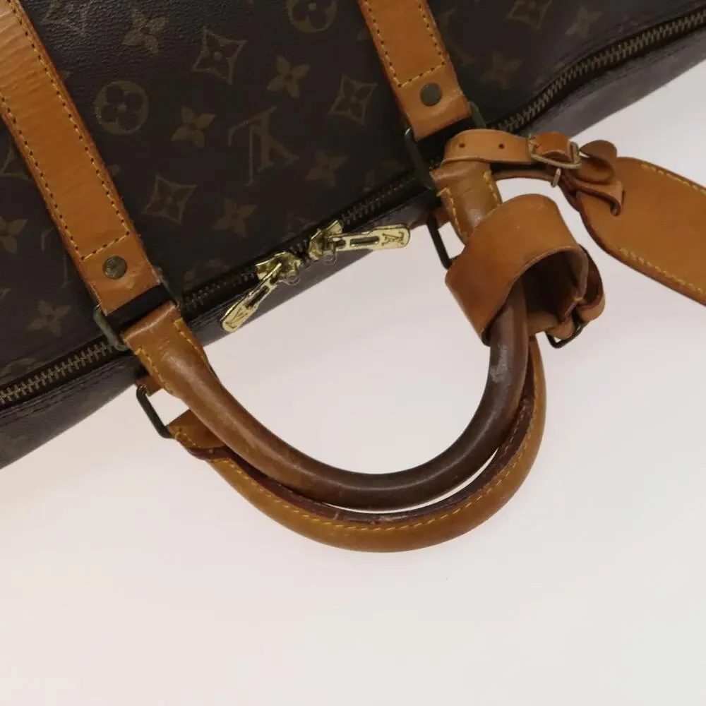 LOUIS VUITTON Monogram Keepall 55 Boston Bag M41424